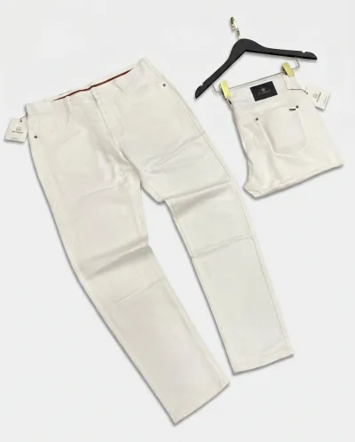 LUXURY QUALITY MONDO CHINOS - OFF-WHITE