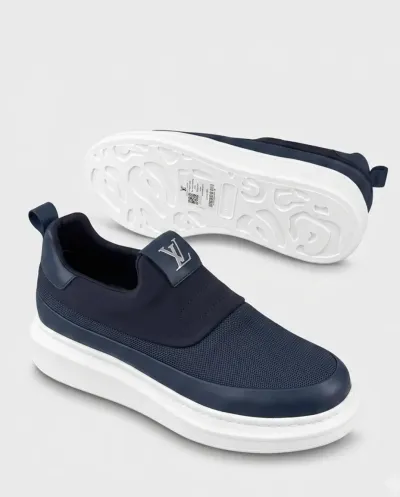 LV Slip-On Sneakers Navy Blue